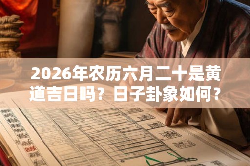 2026年农历六月二十是黄道吉日吗？日子卦象如何？