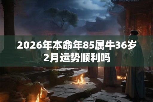 2026年本命年85属牛36岁2月运势顺利吗