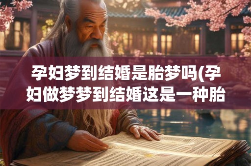 孕妇梦到结婚是胎梦吗(孕妇做梦梦到结婚这是一种胎梦吗)