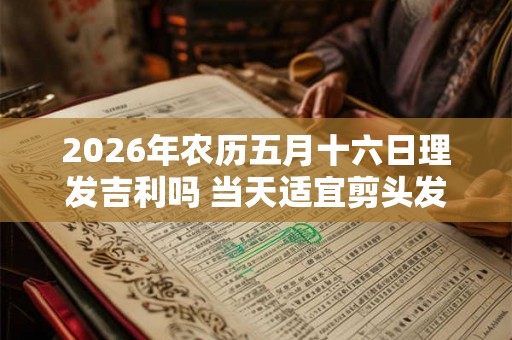 2026年农历五月十六日理发吉利吗 当天适宜剪头发不