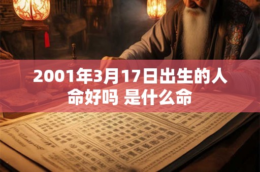 2001年3月17日出生的人命好吗 是什么命