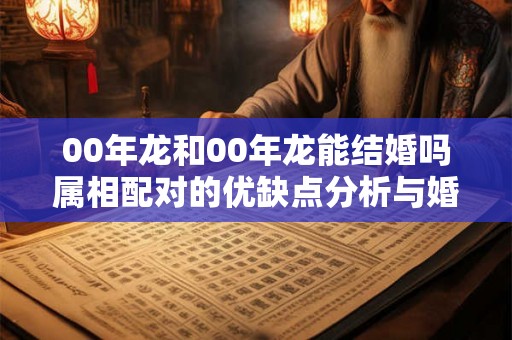 00年龙和00年龙能结婚吗属相配对的优缺点分析与婚姻建议