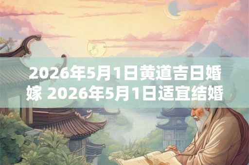 2026年5月1日黄道吉日婚嫁 2026年5月1日适宜结婚吗