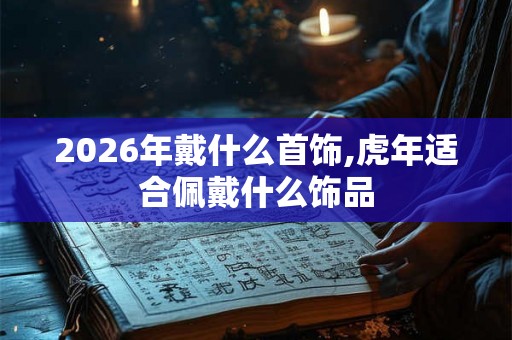 2026年戴什么首饰,虎年适合佩戴什么饰品