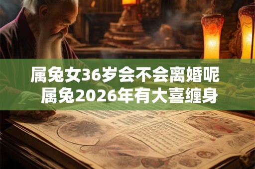 属兔女36岁会不会离婚呢  属兔2026年有大喜缠身