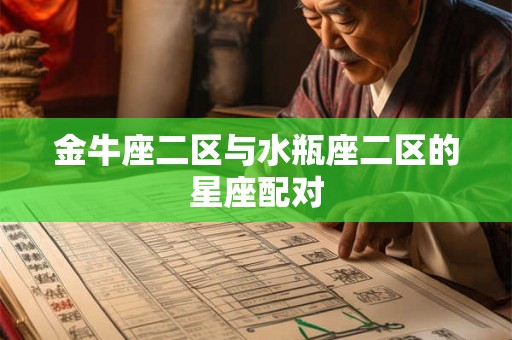 金牛座二区与水瓶座二区的星座配对