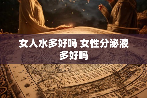 女人水多好吗 女性分泌液多好吗
