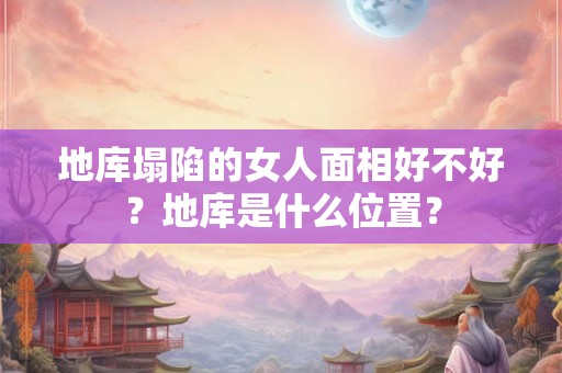 地库塌陷的女人面相好不好?地库是什么位置? 地库塌陷的女人面相好不好?地库是什么位置?