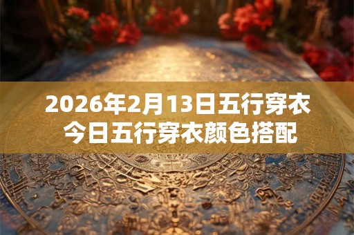 2026年2月13日五行穿衣 今日五行穿衣颜色搭配