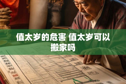 值太岁的危害 值太岁可以搬家吗