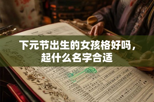 下元节出生的女孩格好吗，起什么名字合适