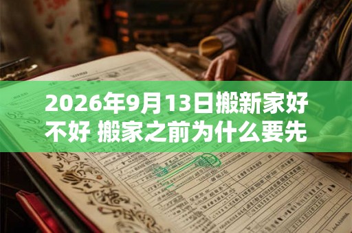 2026年9月13日搬新家好不好 搬家之前为什么要先净宅 2026年9月13日搬新家好不好 搬家之前为什么要先净宅
