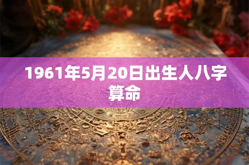 1961年5月20日出生人八字算命 1961年5月20日出生人八字算命