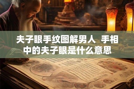 夫子眼手纹图解男人  手相中的夫子眼是什么意思
