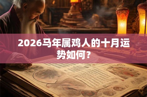 2026马年属鸡人的十月运势如何? 2026马年属鸡人的十月运势如何?