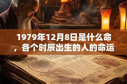 1979年12月8日是什么命，各个时辰出生的人的命运