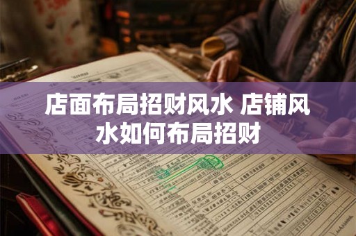 店面布局招财风水 店铺风水如何布局招财