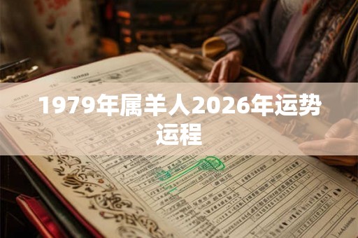 1979年属羊人2026年运势运程 1979年属羊人2026年运势运程