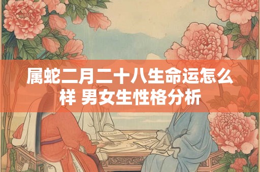 属蛇二月二十八生命运怎么样 男女生性格分析