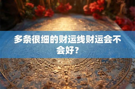 多条很细的财运线财运会不会好？