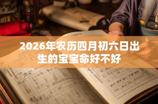 2026年农历四月初六日出生的宝宝命好不好