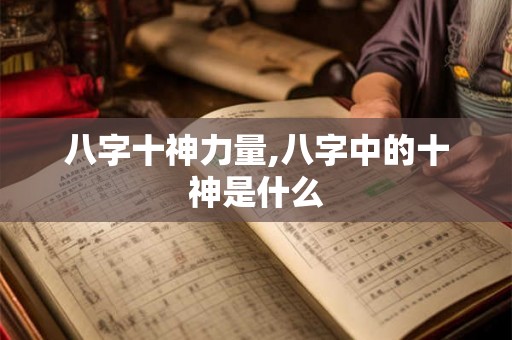 八字十神力量,八字中的十神是什么