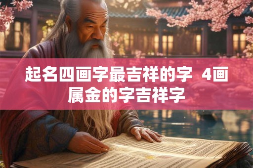 起名四画字最吉祥的字  4画属金的字吉祥字