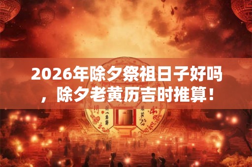 2026年除夕祭祖日子好吗，除夕老黄历吉时推算！