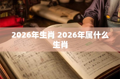 2026年生肖 2026年属什么生肖