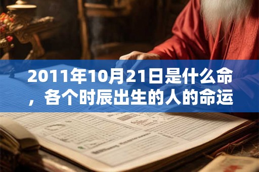 2011年10月21日是什么命，各个时辰出生的人的命运