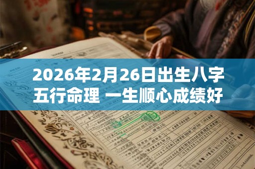 2026年2月26日出生八字五行命理 一生顺心成绩好
