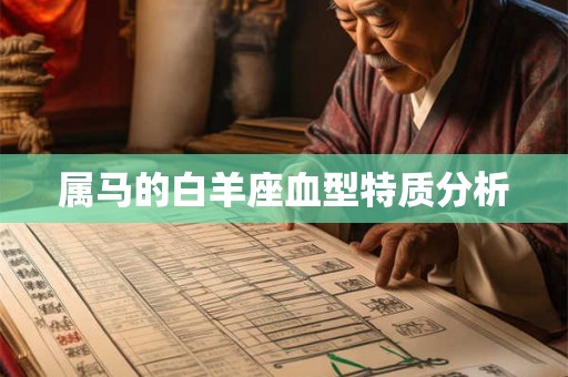属马的白羊座血型特质分析