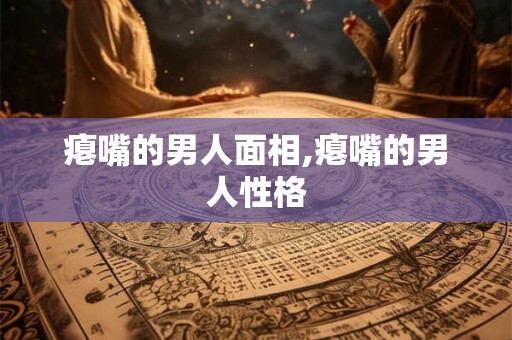瘪嘴的男人面相,瘪嘴的男人性格
