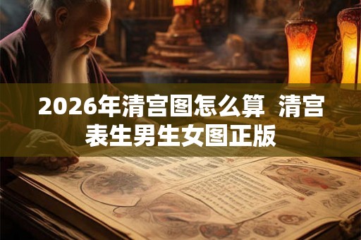 2026年清宫图怎么算  清宫表生男生女图正版