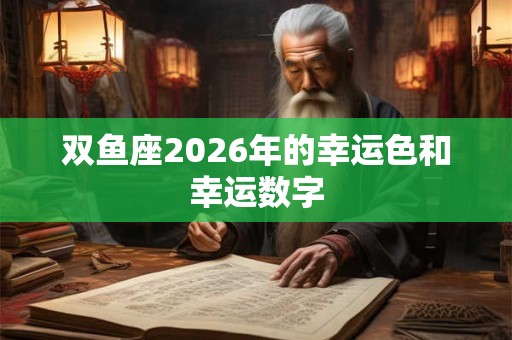 双鱼座2026年的幸运色和幸运数字