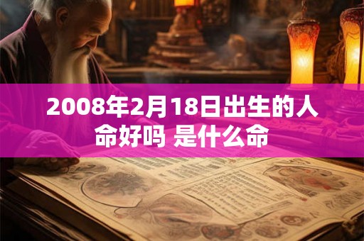 2008年2月18日出生的人命好吗 是什么命