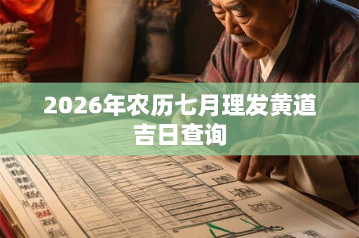 2026年农历七月理发黄道吉日查询 2026年农历七月理发黄道吉日查询
