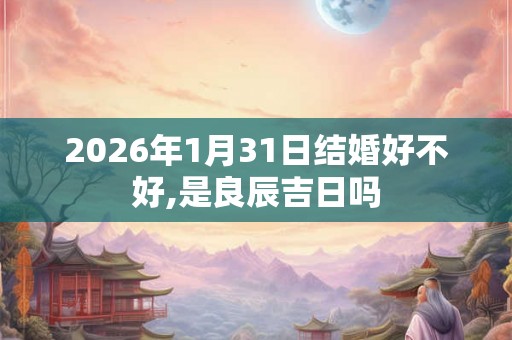 2026年1月31日结婚好不好,是良辰吉日吗
