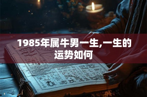 1985年属牛男一生,一生的运势如何