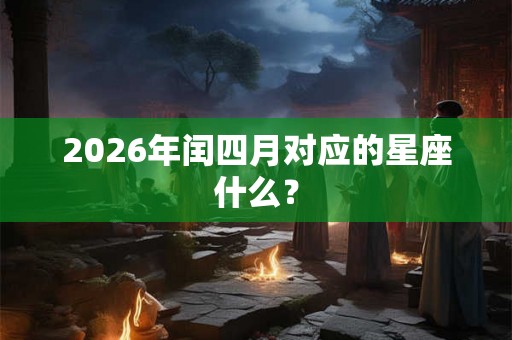 2026年闰四月对应的星座什么？