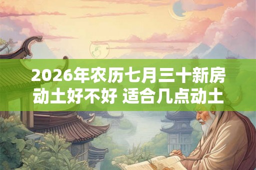 2026年农历七月三十新房动土好不好 适合几点动土