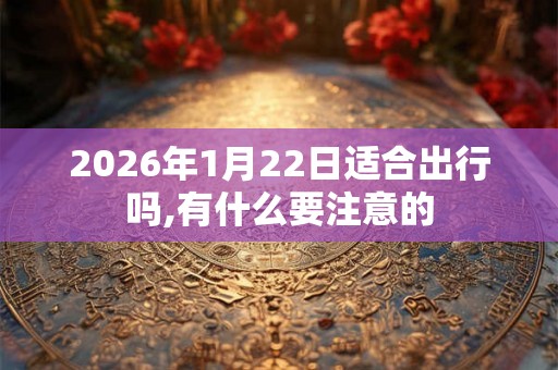 2026年1月22日适合出行吗,有什么要注意的