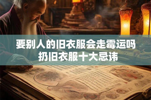 要别人的旧衣服会走霉运吗 扔旧衣服十大忌讳 要别人的旧衣服会走霉运吗 扔旧衣服十大忌讳