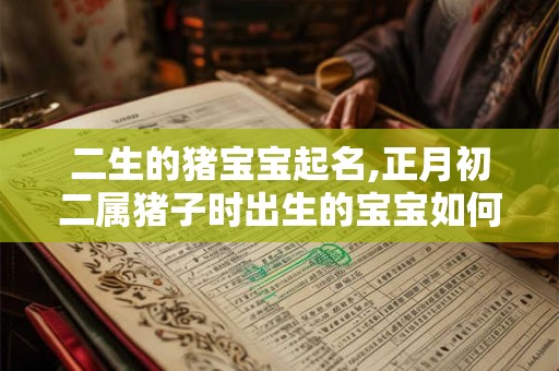 二生的猪宝宝起名,正月初二属猪子时出生的宝宝如何起名？