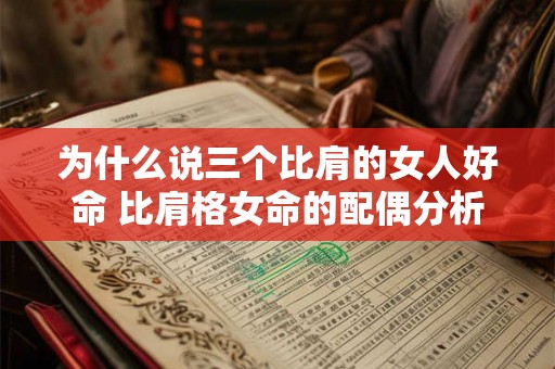 为什么说三个比肩的女人好命 比肩格女命的配偶分析