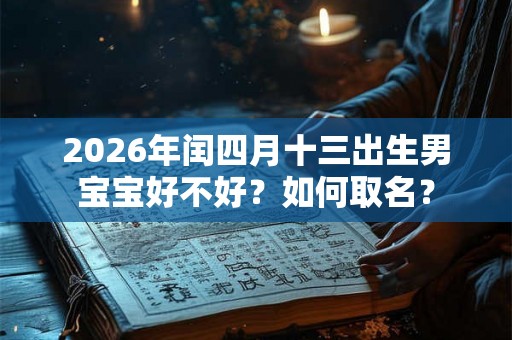 2026年闰四月十三出生男宝宝好不好？如何取名？