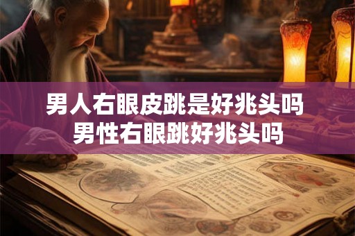 男人右眼皮跳是好兆头吗 男性右眼跳好兆头吗