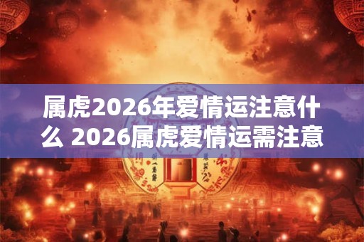 属虎2026年爱情运注意什么 2026属虎爱情运需注意什么