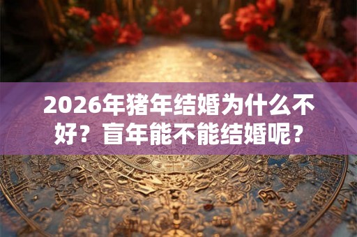 2026年猪年结婚为什么不好？盲年能不能结婚呢？