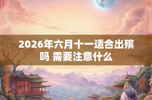 2026年六月十一适合出殡吗 需要注意什么